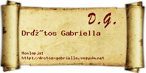 Drótos Gabriella névjegykártya